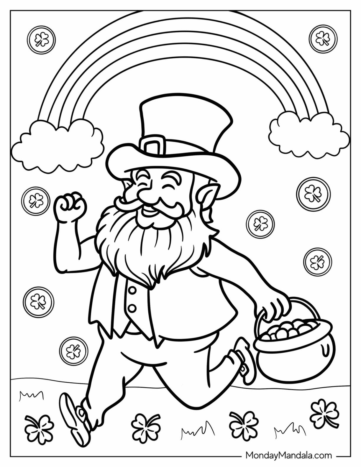 St. Patrick'S Day Coloring Pages (Free Pdf Printables) pertaining to Free Printable St Patrick'S Day