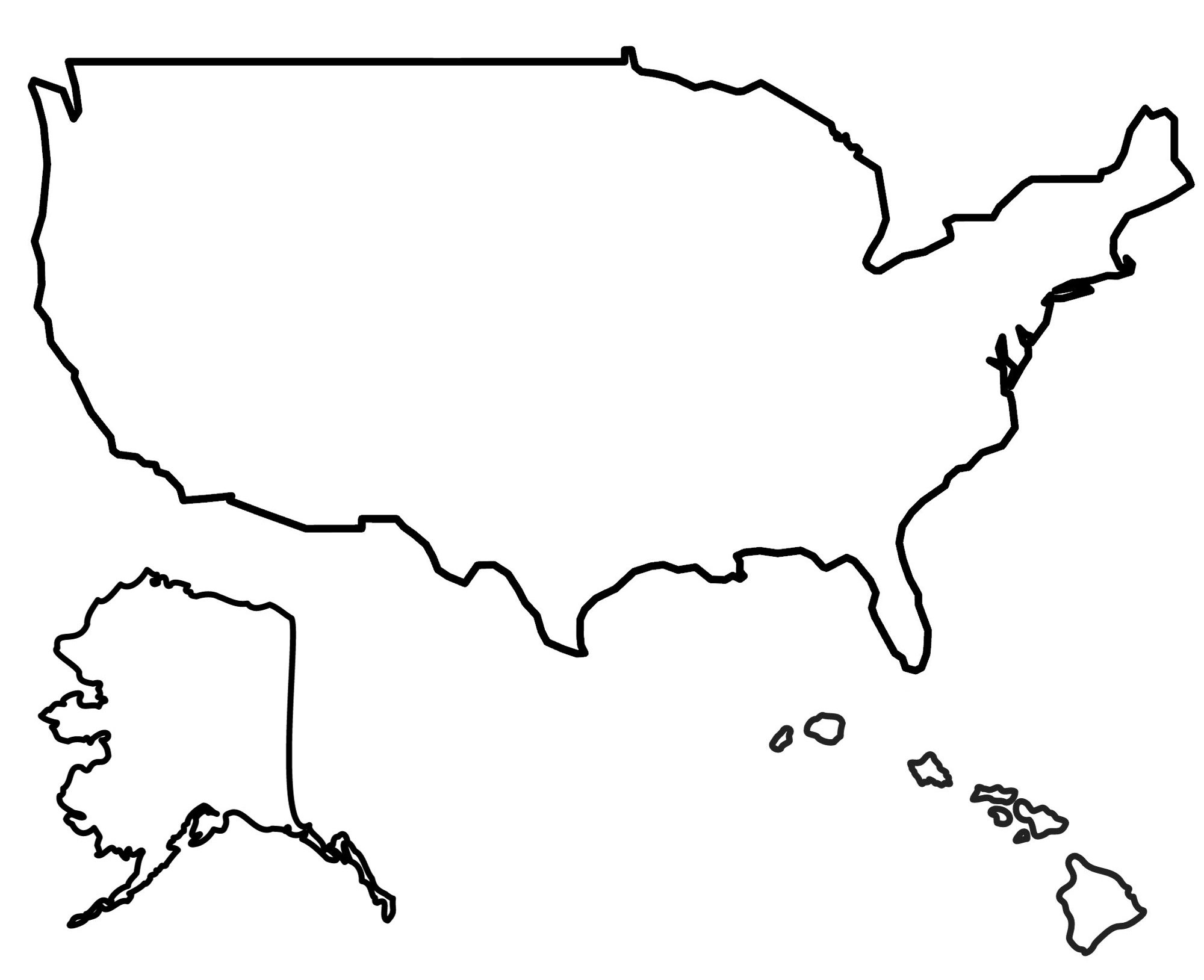 State Outlines: Blank Maps Of The 50 United States - Gis Geography pertaining to Blank Printable Map Of United States