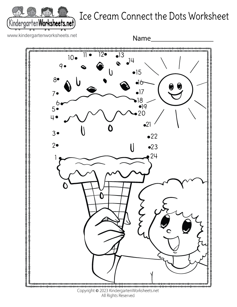 Summer Connect The Dots Worksheet - Free Printable, Digital, & Pdf with regard to Summer Dot to Dot Free Printable