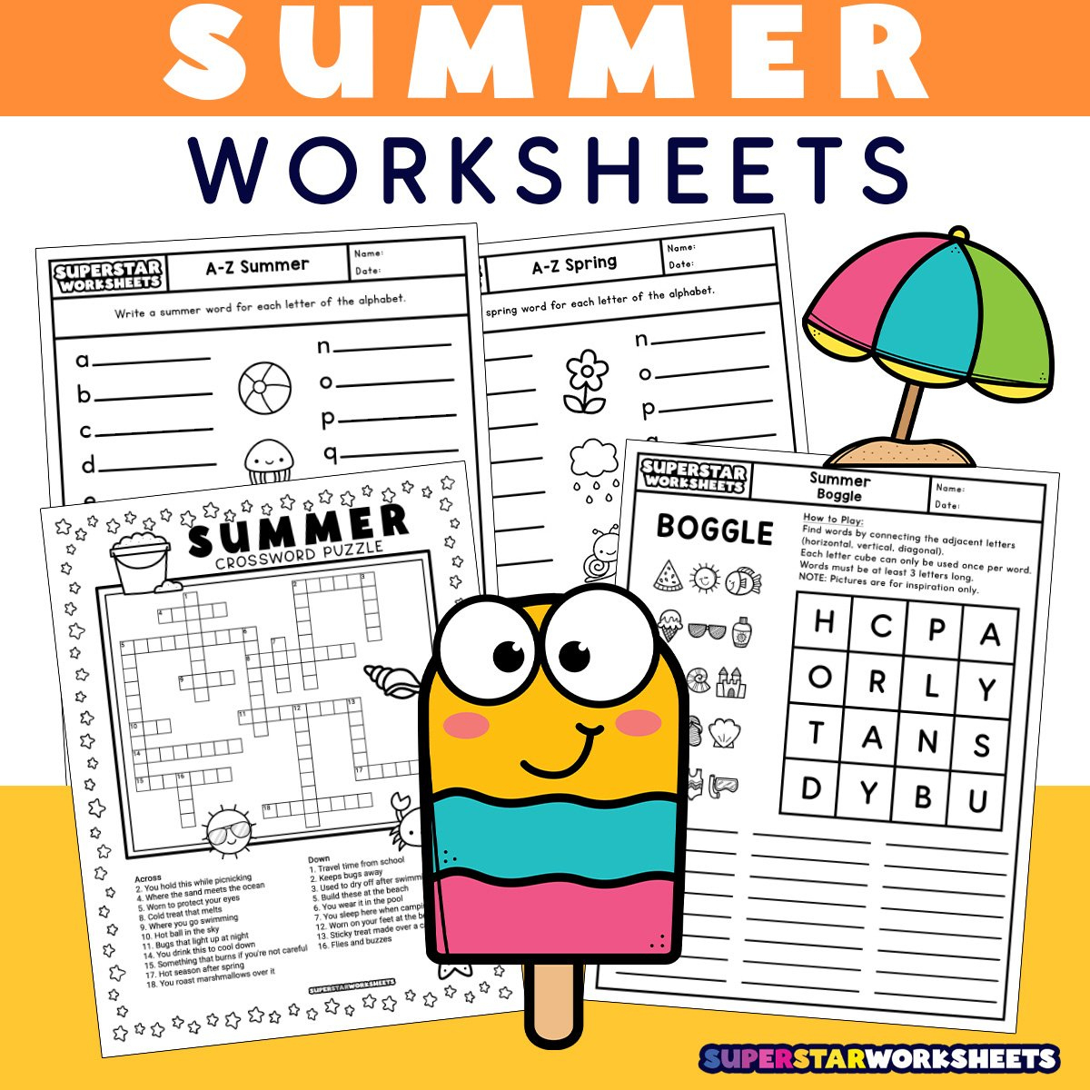 Summer Worksheets (Free Printables) - Superstar Worksheets within Printable Summer Activities For Preschoolers