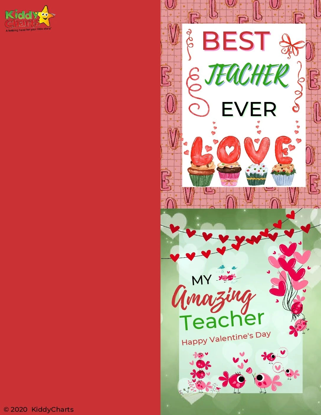 Teacher Valentine'S Cards - Print And Download - Kiddycharts for Printable Valentine Card For Teacher