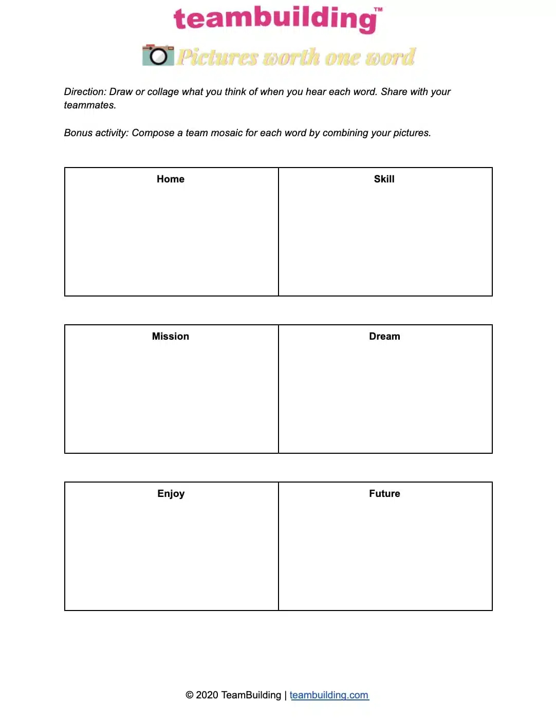 Team Building Worksheets: Free Templates regarding Free Printable Team Building Activities For Work