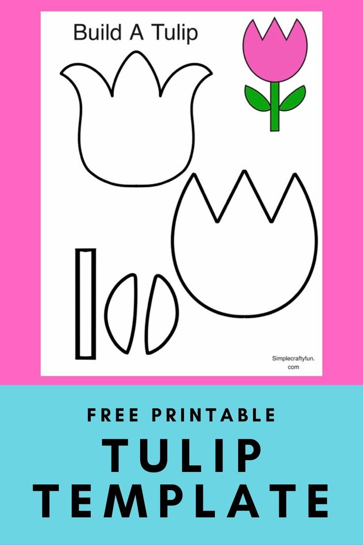 Templates Printable Free, Flower Templates Printable Free, Letter intended for Printable Cut Out Tulip Template