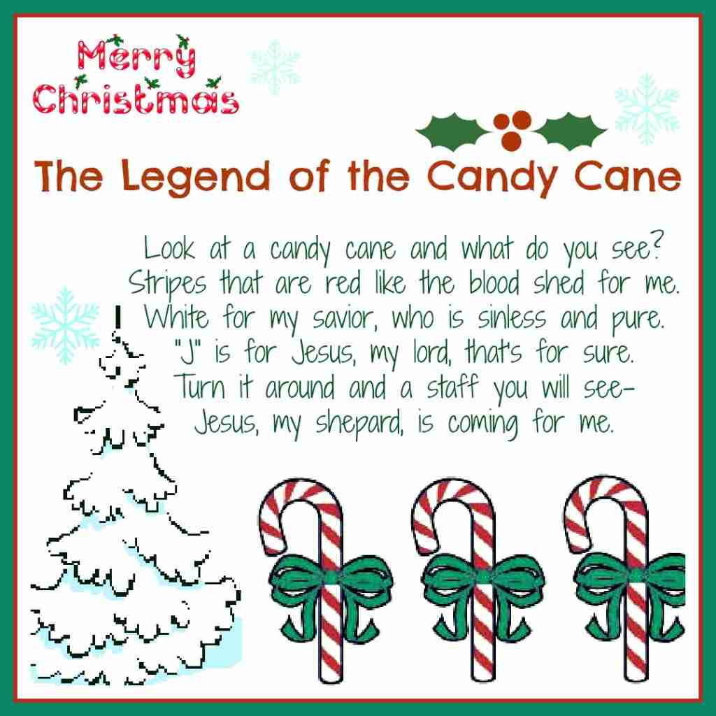 The Legend Of The Candy Cane: Free Printable And A Giveaway in Story of Candy Cane Printable