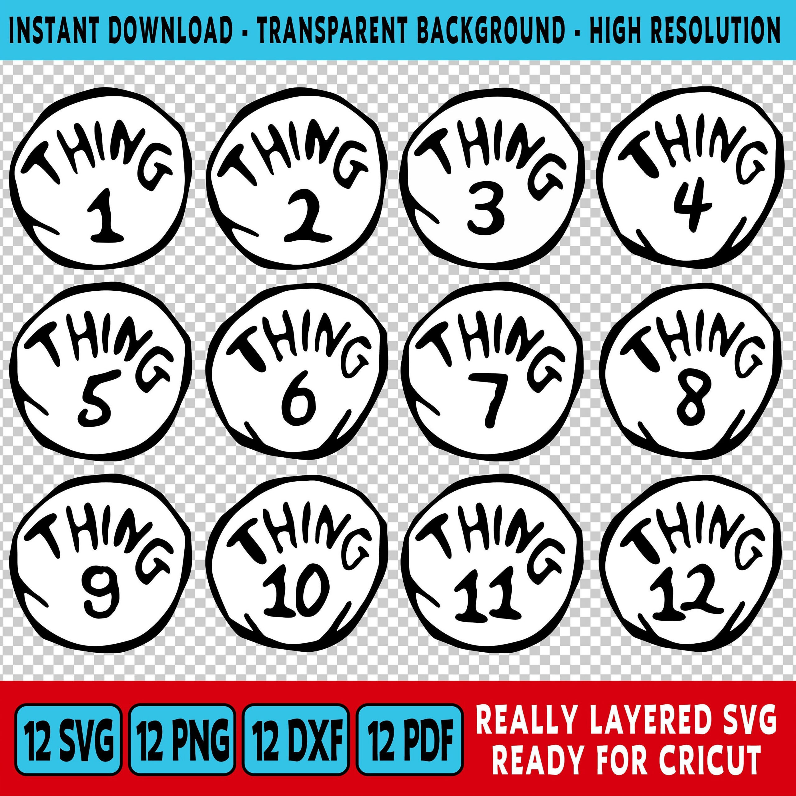 Thing 1 Thing 2 Printable - Etsy in Printable Thing 1 Thing 2