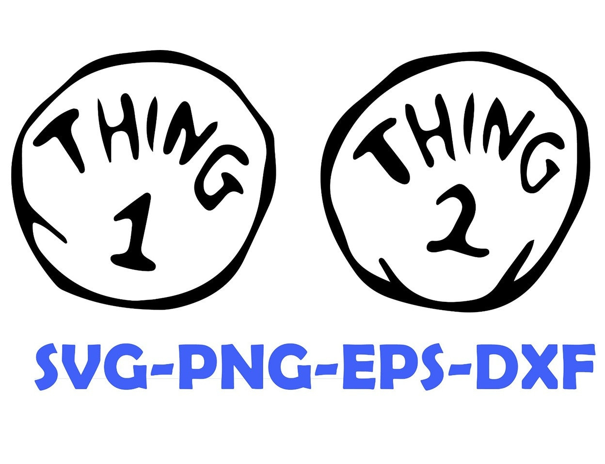 Thing Alphabet Svg | Thing 1 And Thing 2 Svg | Dr. Seuss Inspired within Printable Thing 1 Thing 2