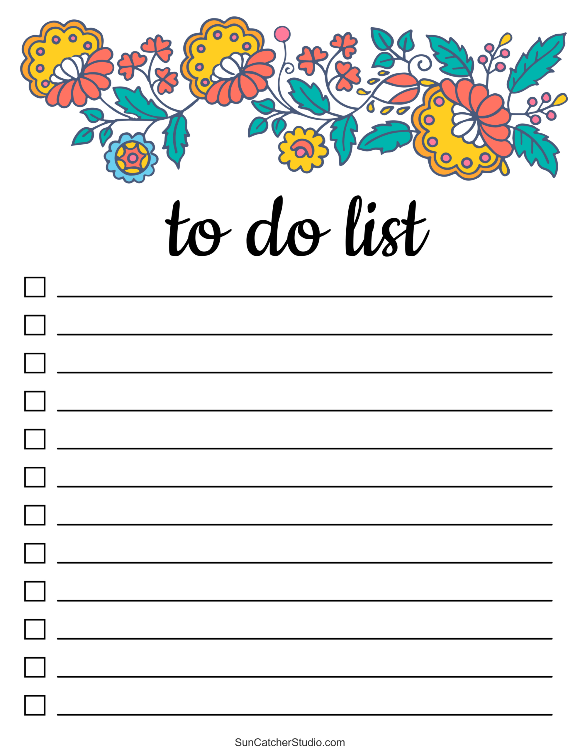 To Do List (Free Printable Pdf Templates) – Things To Do – Free within To Do List Template Printable
