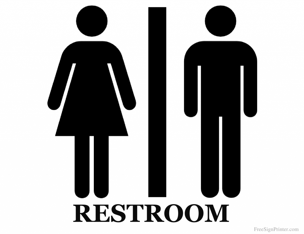 Toilets Signs | Poster Template intended for Women'S Restroom Sign Printable