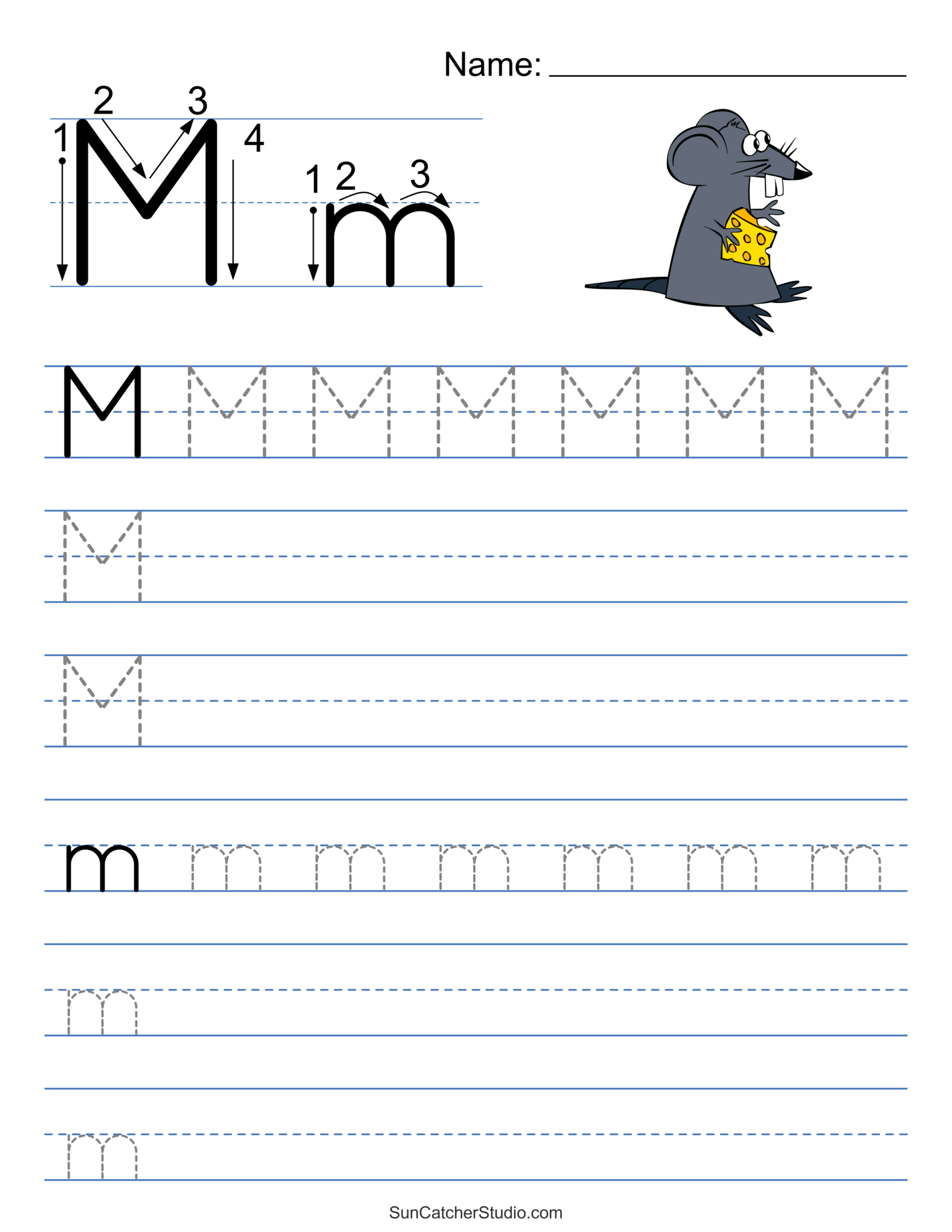 Tracing Alphabet Letters (Printable Handwriting Worksheets) – Free with regard to Free Printable Alphabet Handwriting Worksheets