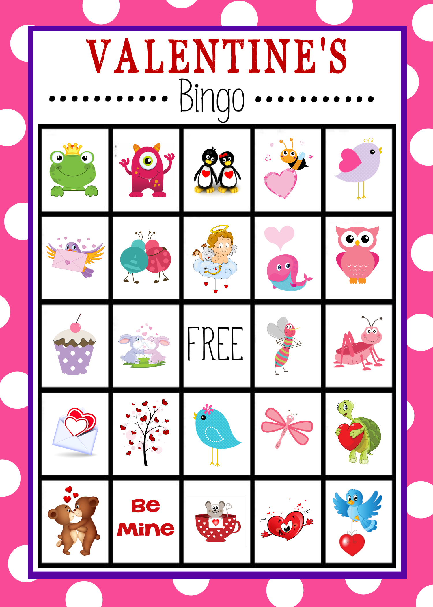 Valentine'S Bingo Game - Crazy Little Projects pertaining to Valentine Bingo Cards Free Printable