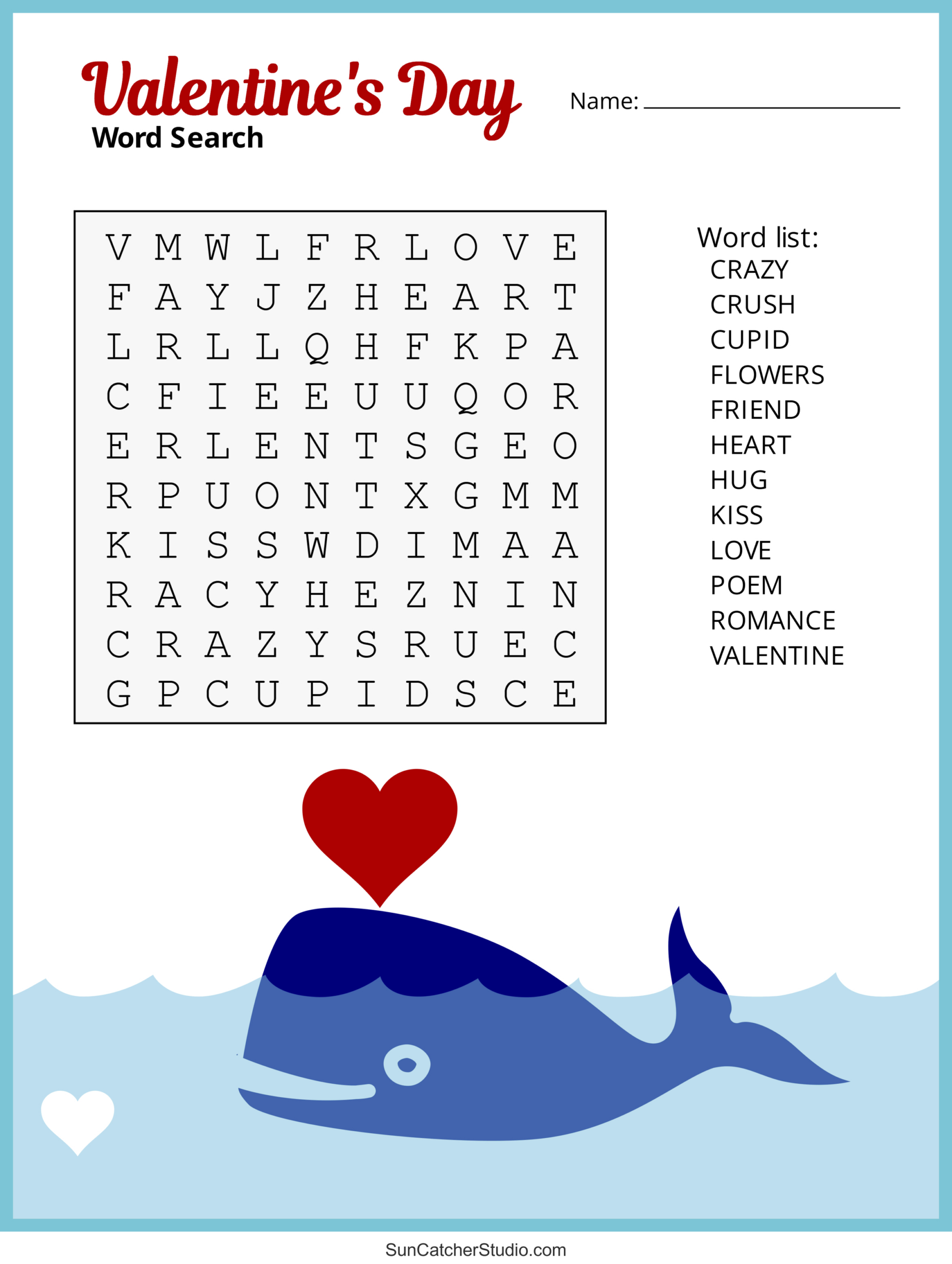 Valentine'S Day Word Search (Free Printable Pdf Puzzles) – Free for Valentine'S Day Word Scramble Free Printable