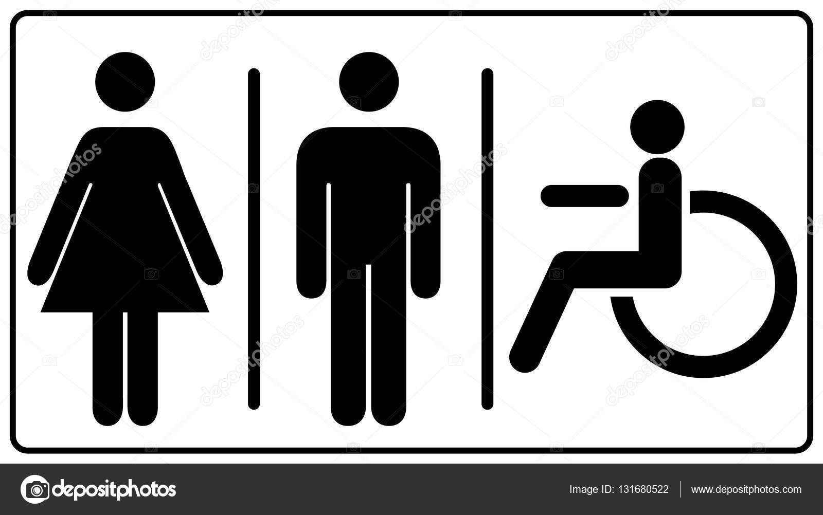 Vector Mens And Womens Disabled Restroom Signage Set - Men S, Boy for Women'S Restroom Sign Printable