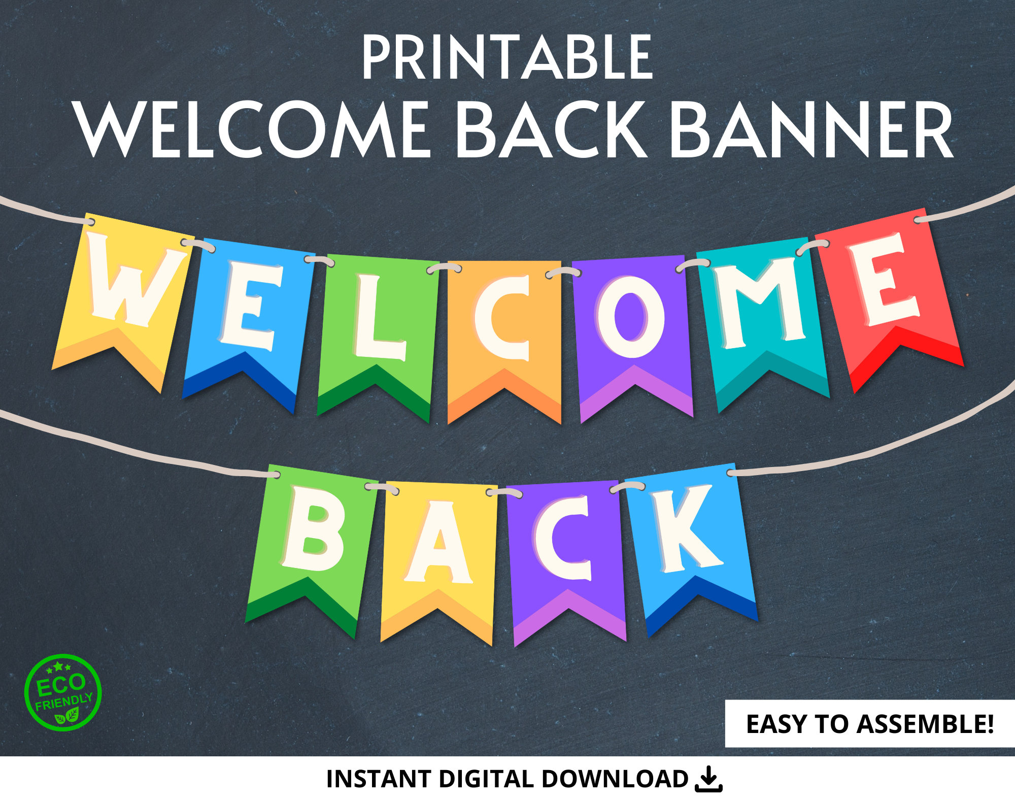 Welcome Back Banner, Printable Welcome Back Banner, Printable within Free Welcome Back Sign Printable