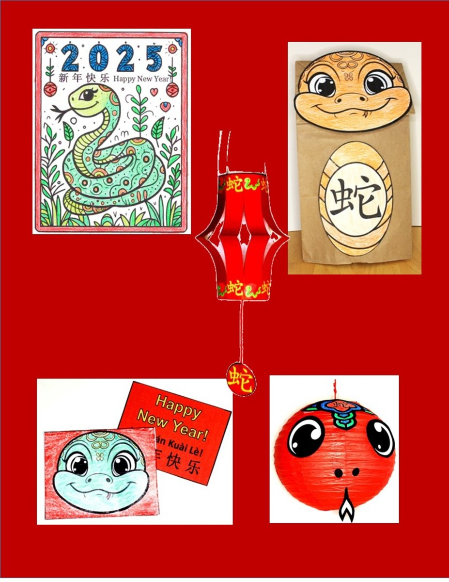Year Of The Snake Crafts: Printable Kid Craft Projects For Chinese with regard to Year of the Snake Printable