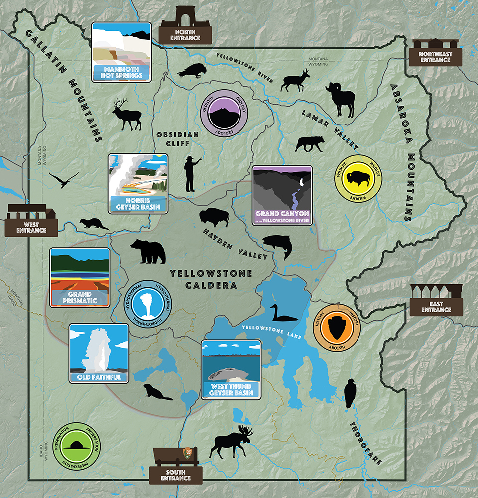 Yellowstone National Park Map - The Best Maps Of Yellowstone within Yellowstone National Park Printable Map
