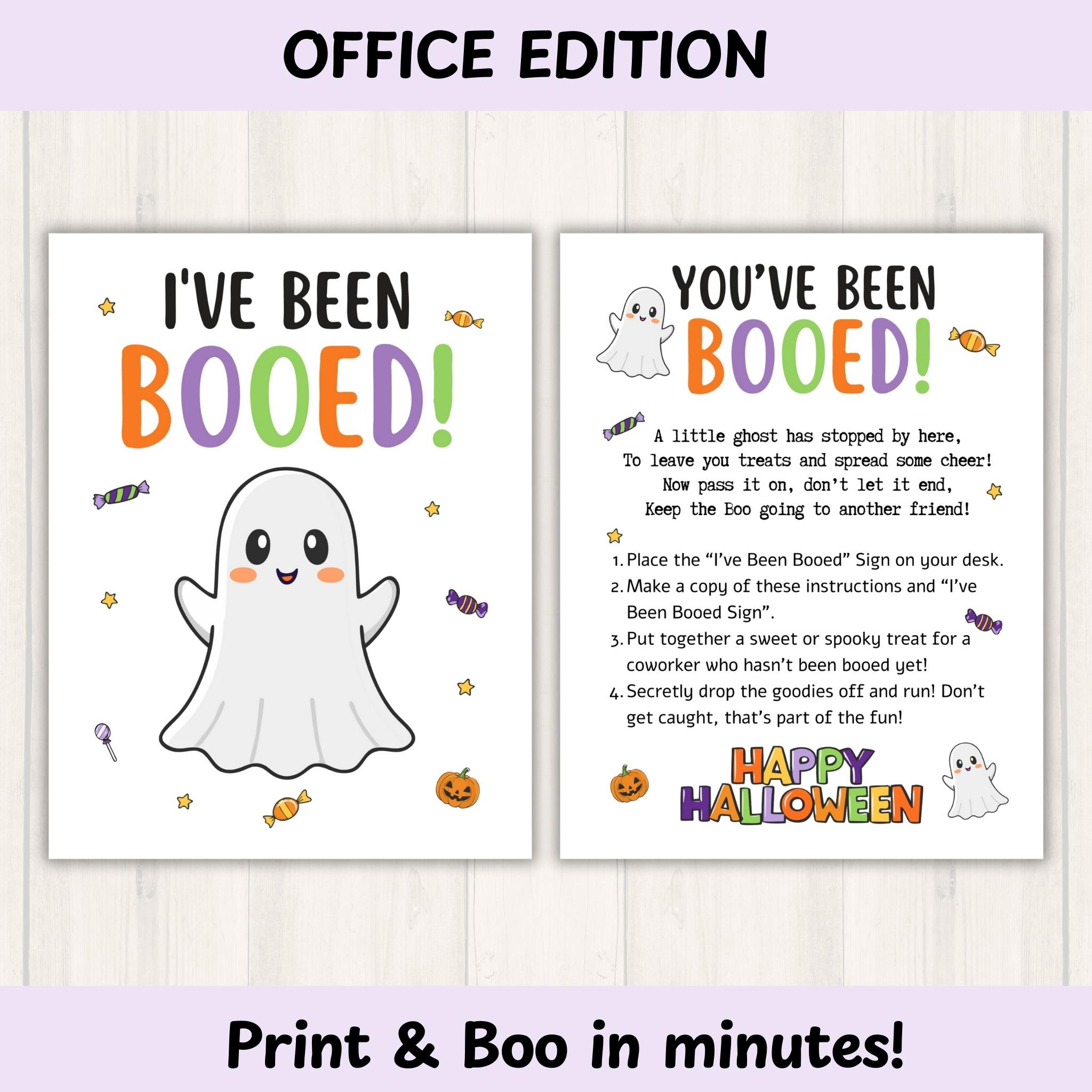 Youve Been Booed Printable, Office Version | Halloween Team throughout You've Been Booed Office Version Free Printable