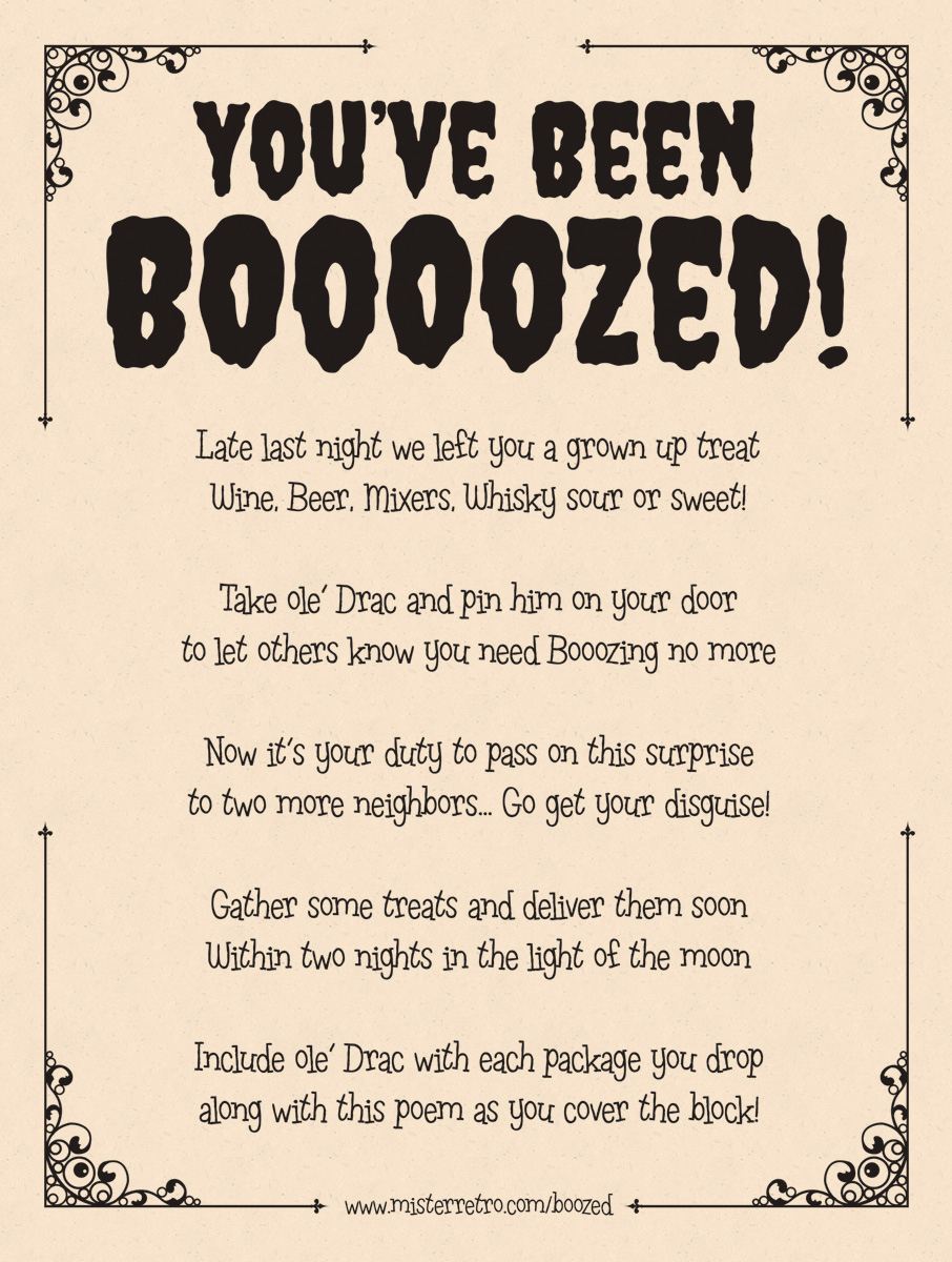 You'Ve Been Boozed! pertaining to You Ve Been Boozed Free Printable