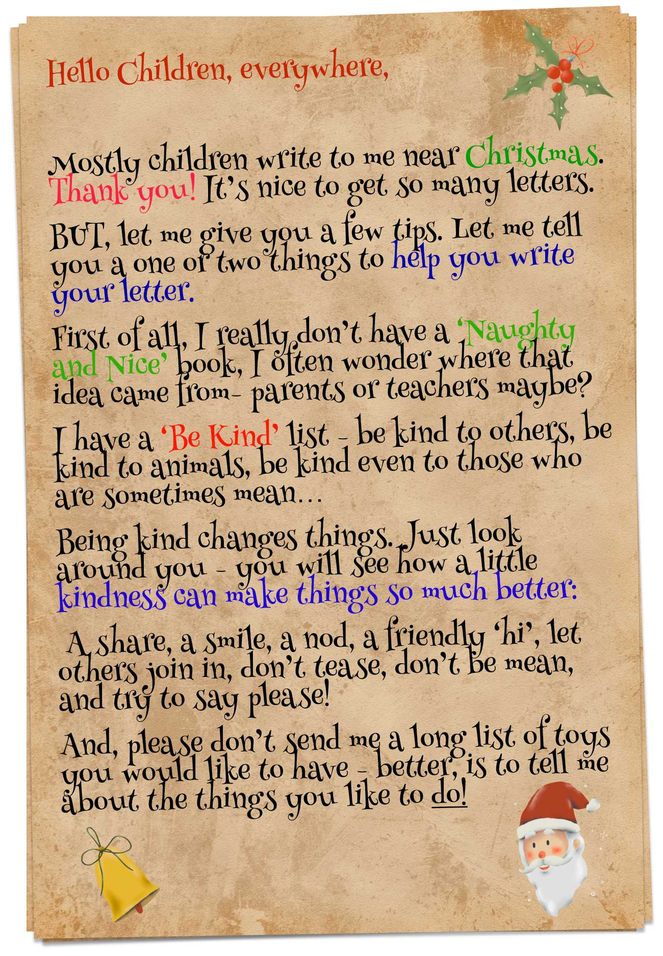 A Letter FROM Santa!  Christmas Stories  Bedtime Stories