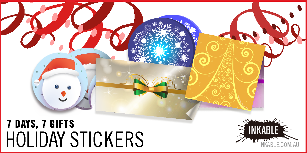 A WEEK OF GIFT-GIVING:  - FREE PRINTABLE CHRISTMAS STICKERS
