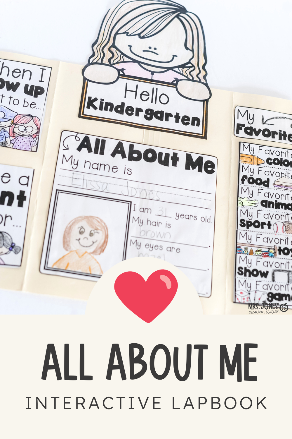 ALL ABOUT ME ACTIVITY - Mrs