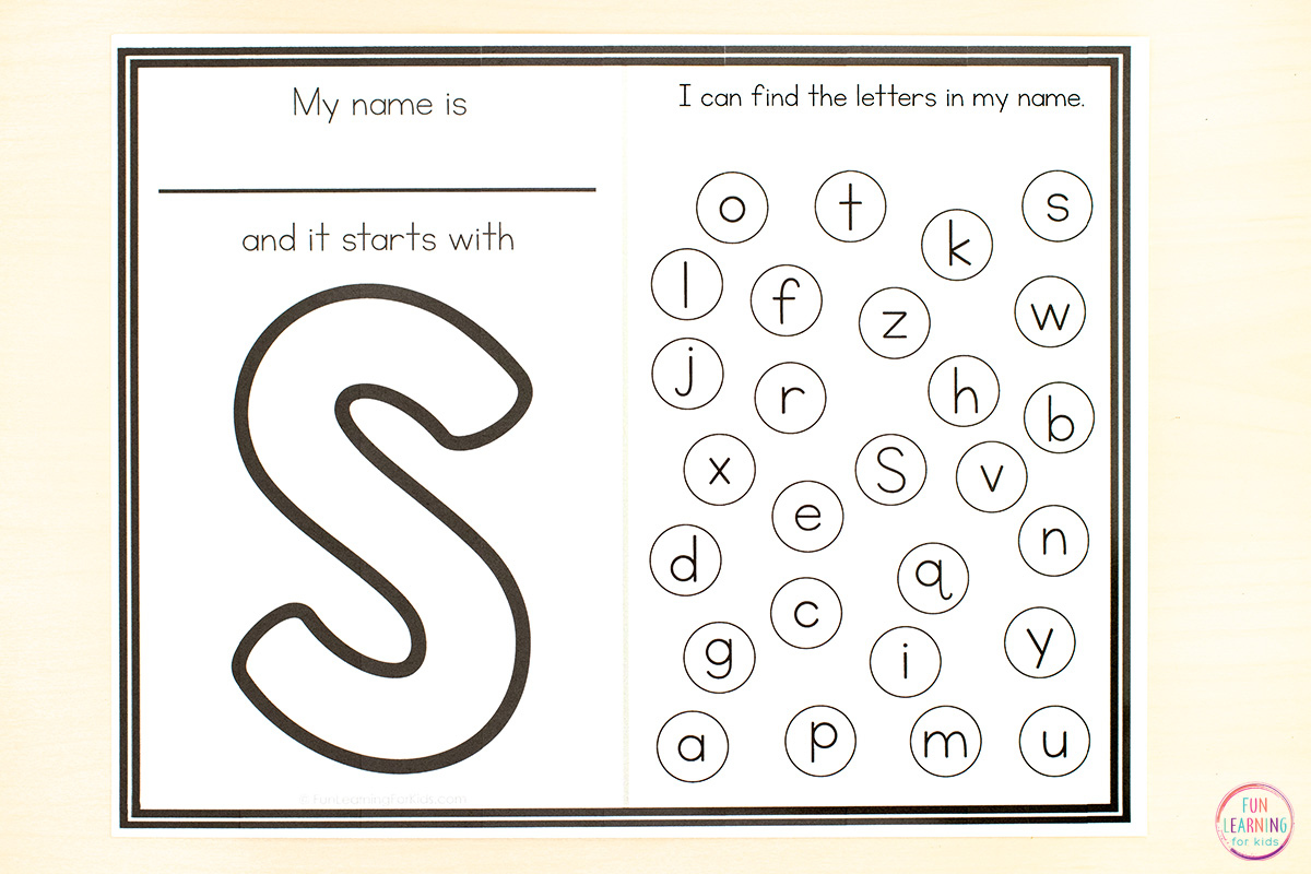 All About Me Name Worksheets - Letters in My Name