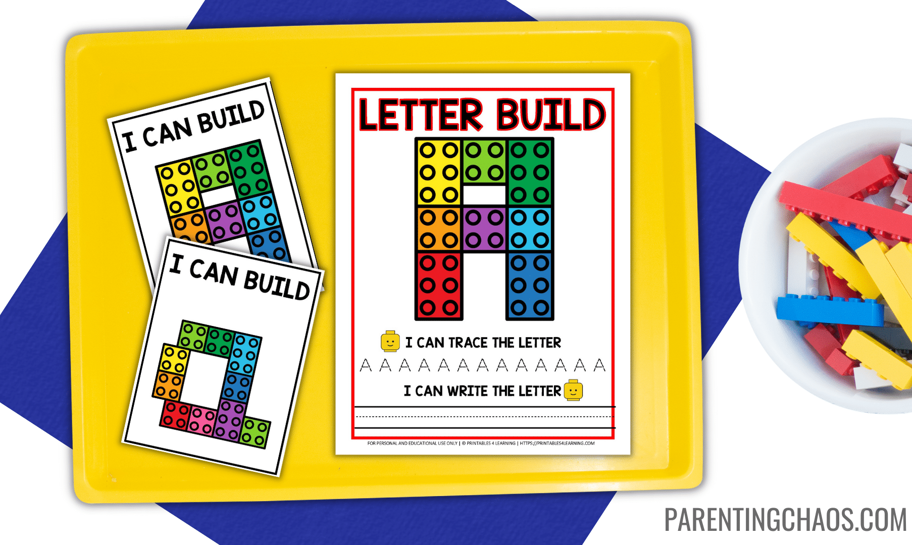 Alphabet Lego Letters Printable ⋆ Parenting Chaos