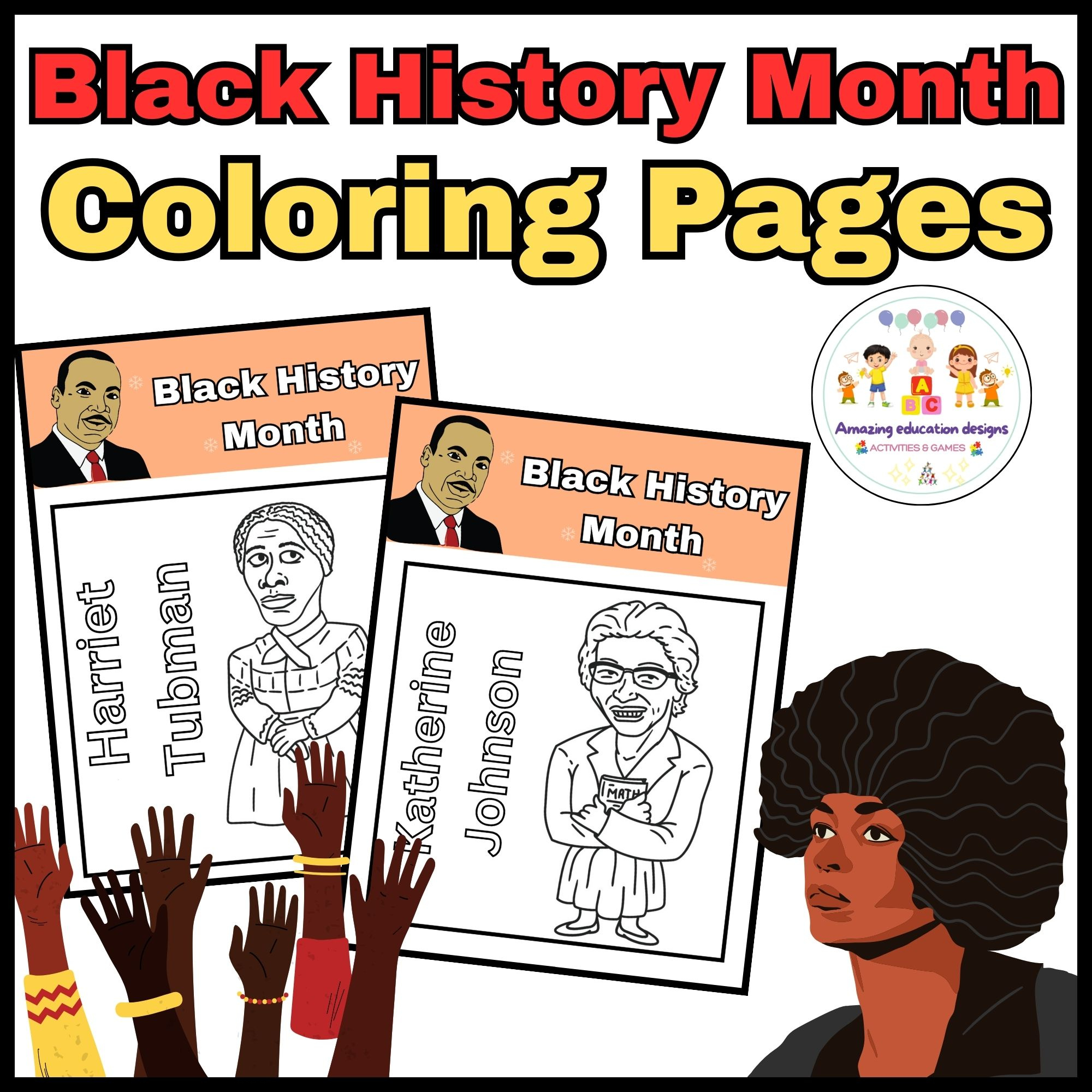Amazing Matching Activity Worksheets Black History Month  Made By