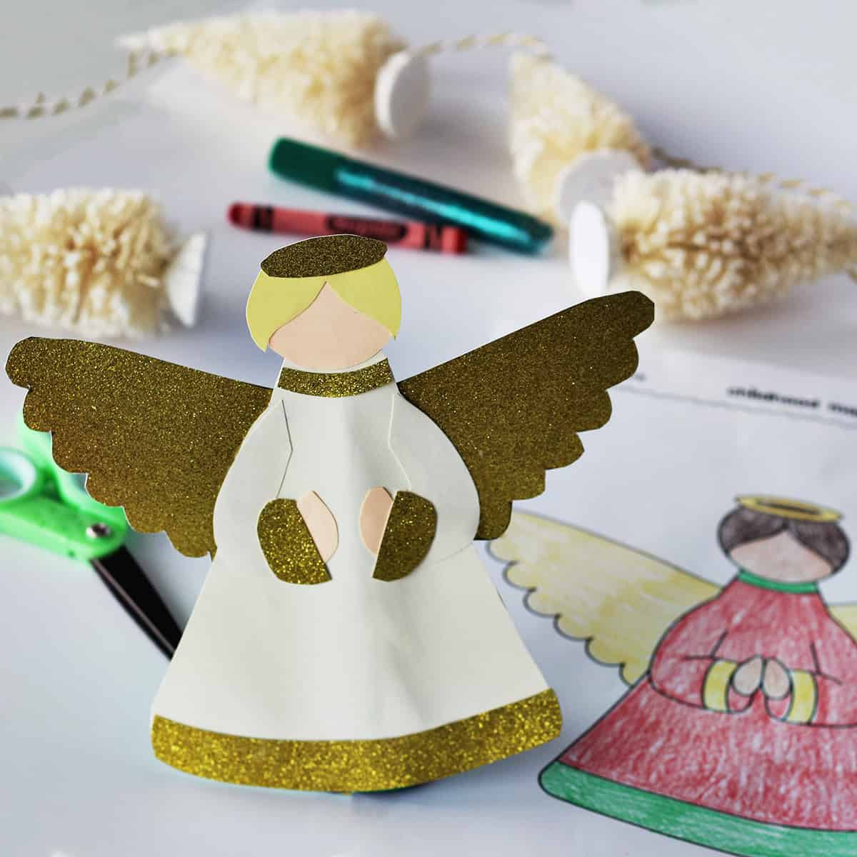 Angel Template- Free Printable - Childhood Magic