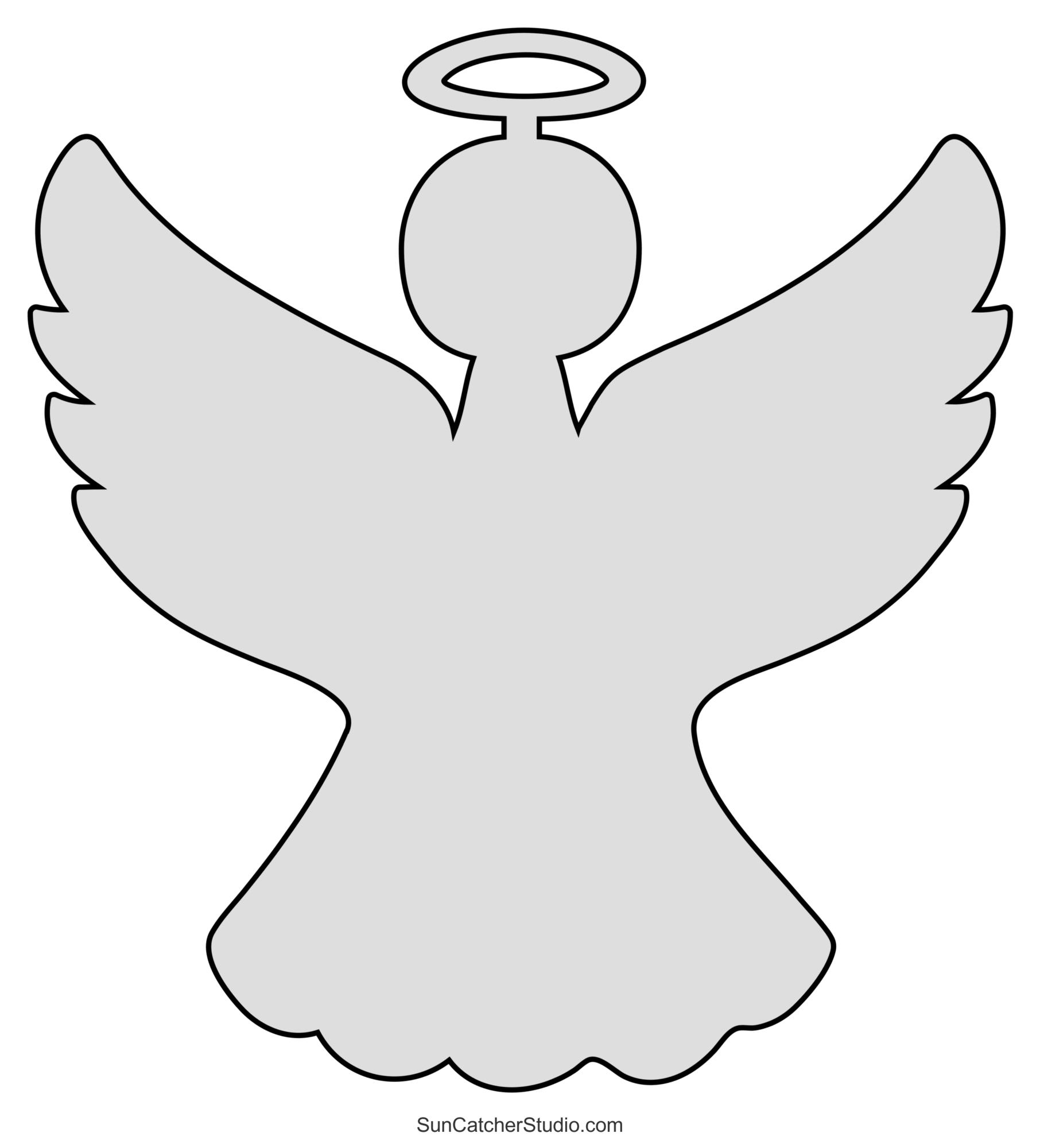 Angel Templates and Stencils (Free Printable Patterns) – Free