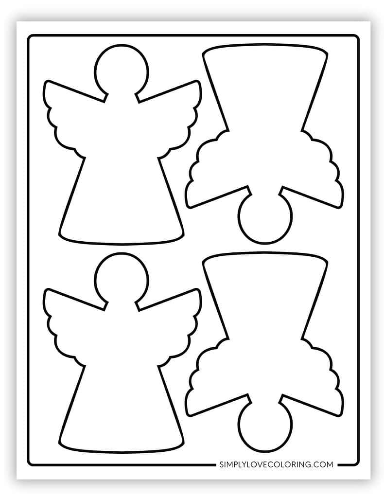 Angel Templates (Free PDF Printables) - Simply Love Coloring
