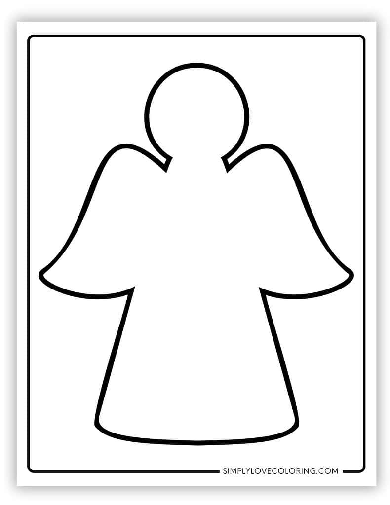 Angel Templates (Free PDF Printables) - Simply Love Coloring Angel Templates (Free PDF Printables) - Simply Love Coloring