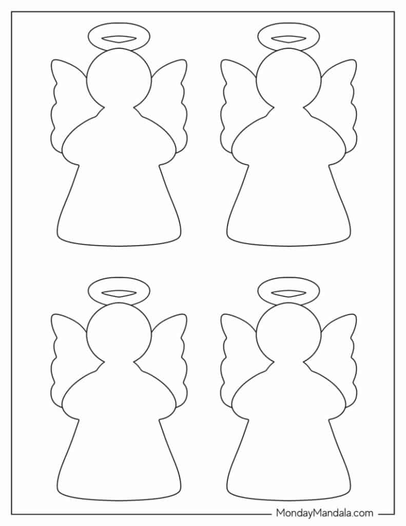 Angel Templates (Free PDF Printables)