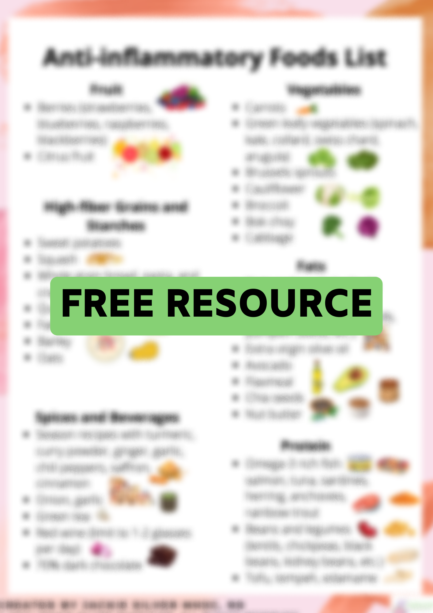 Anti-Inflammatory Food List - Well Resourced Dietitian Anti-Inflammatory Food List - Well Resourced Dietitian