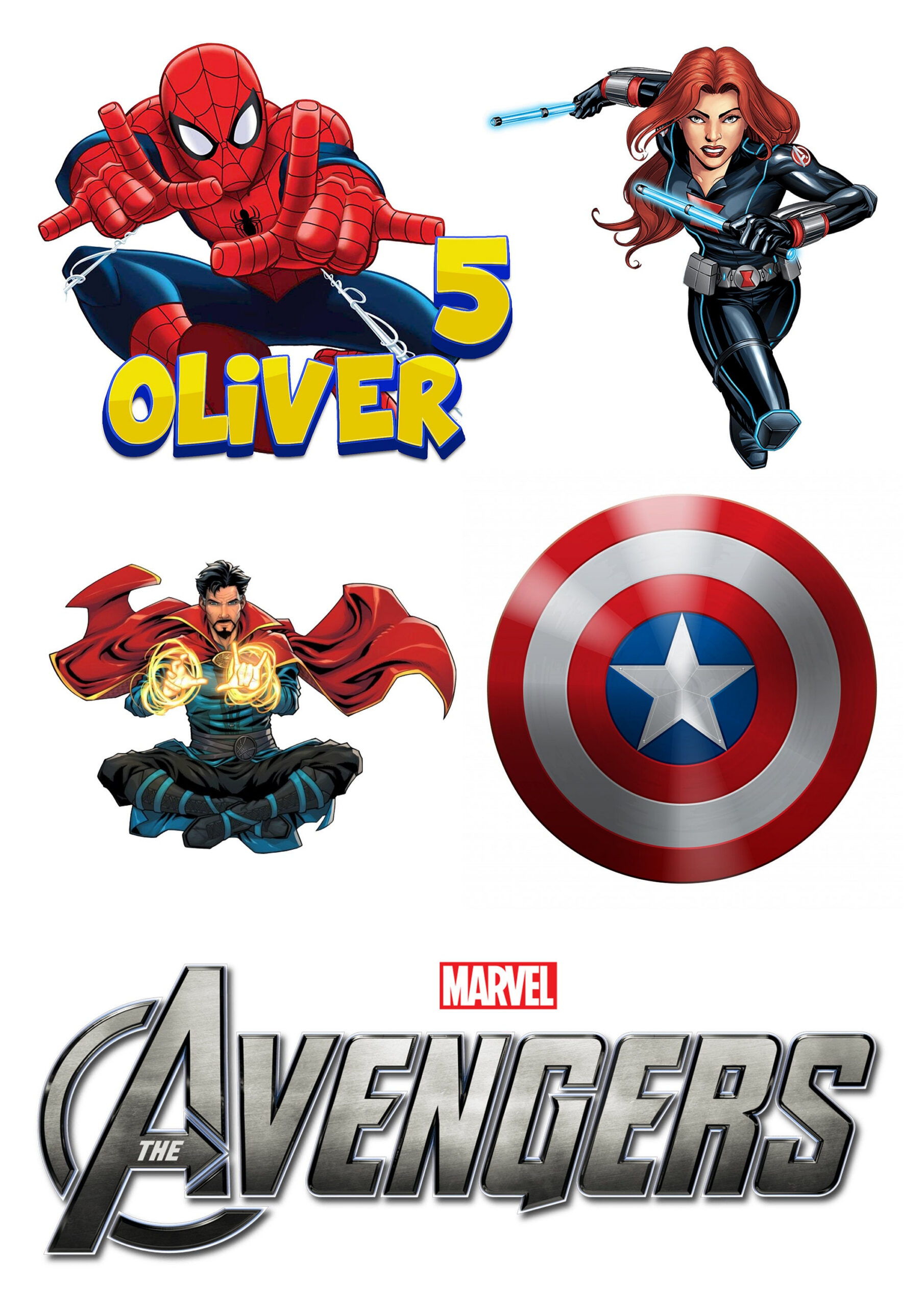 Avengers Cake Toppers Printable Avengers Inspired ,Heroes CupCake