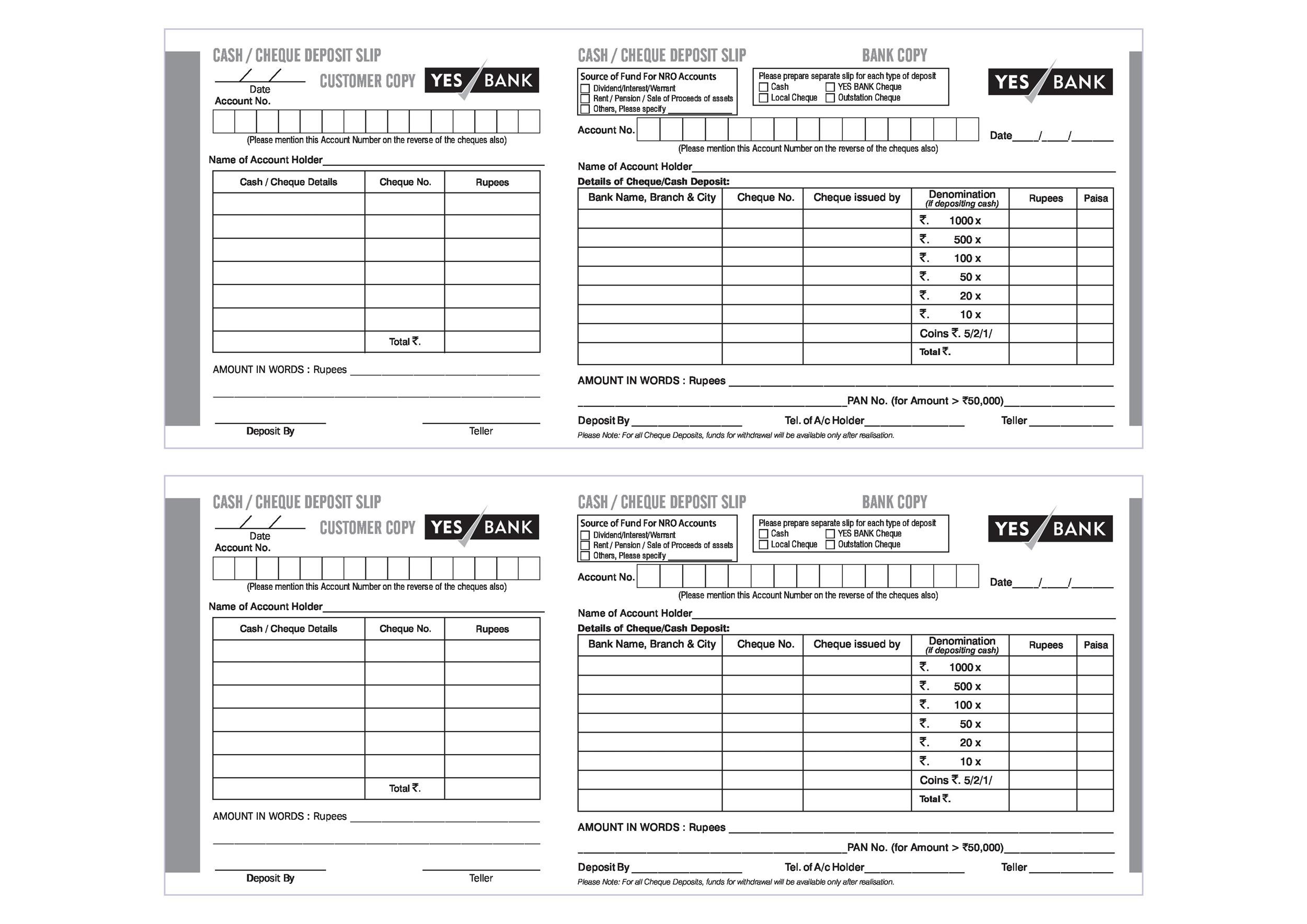 Bank Deposit Slip Templates & Examples ᐅ TemplateLab