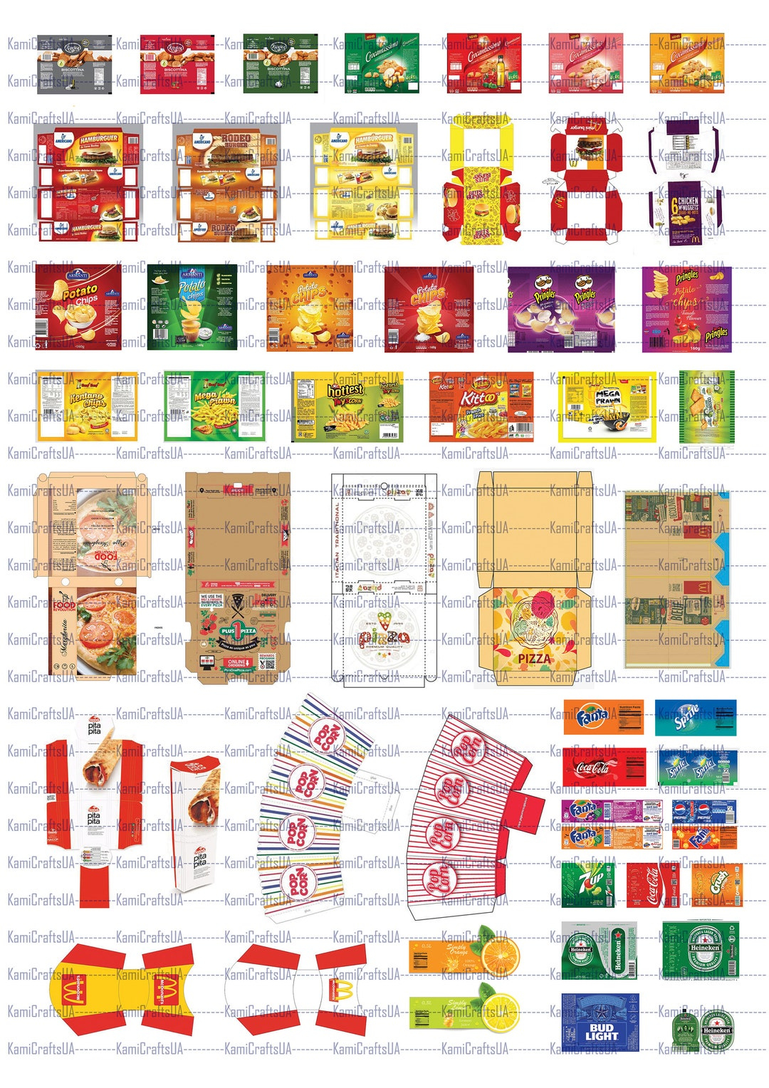 Barbie House Accessories Dollhouse Miniatures :2 Vintage Label