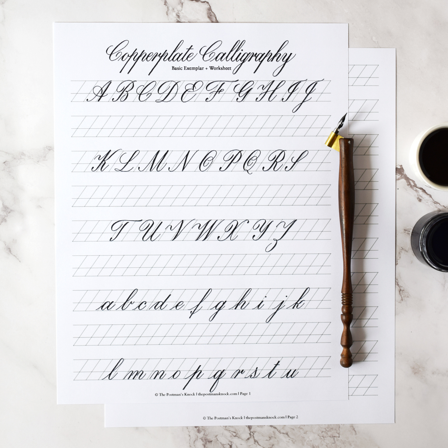 Basic Copperplate Exemplar + Practice – The Postman