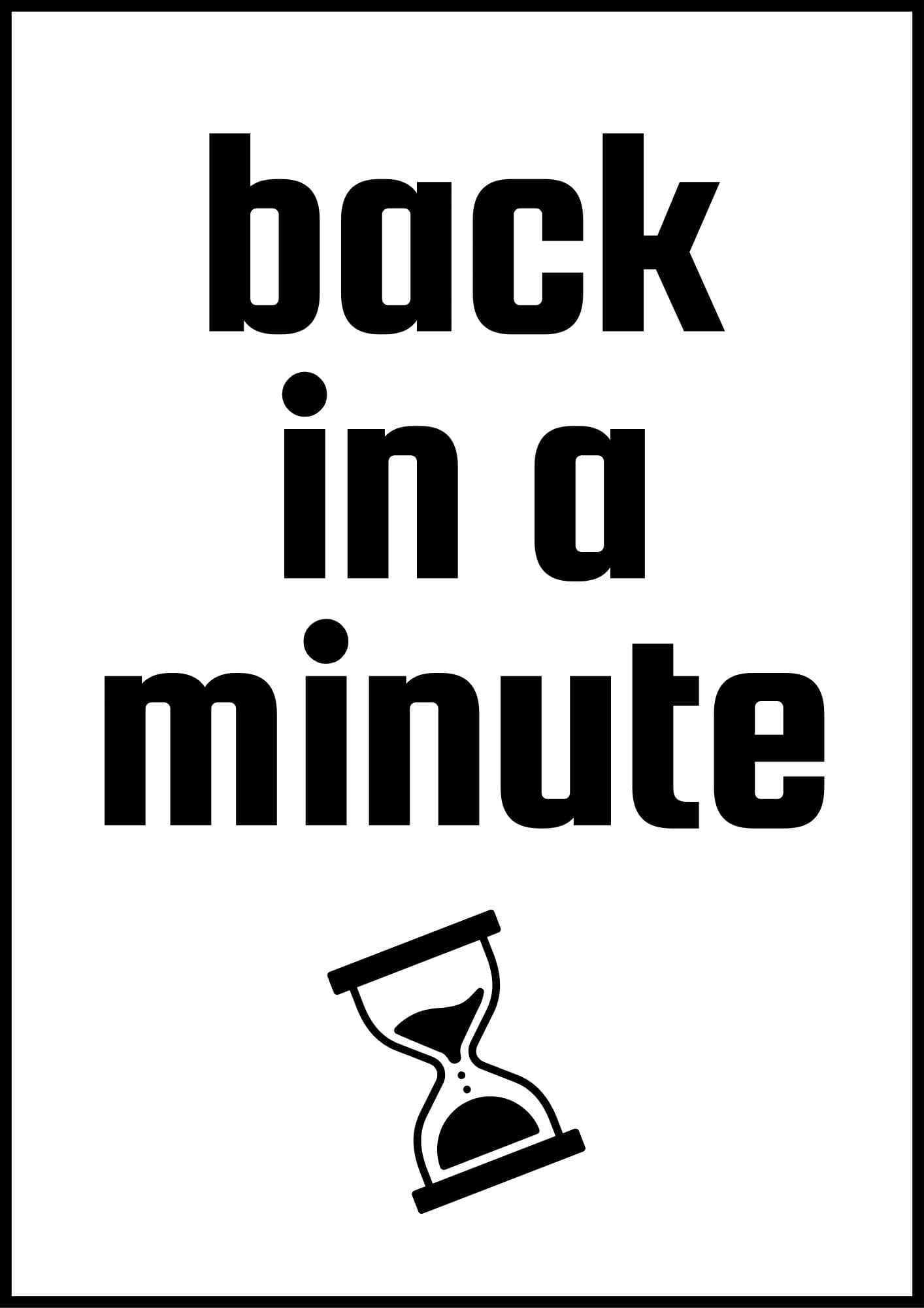 Be Right Back Sign Printable ( Free Designs)  The Pink Craft Box