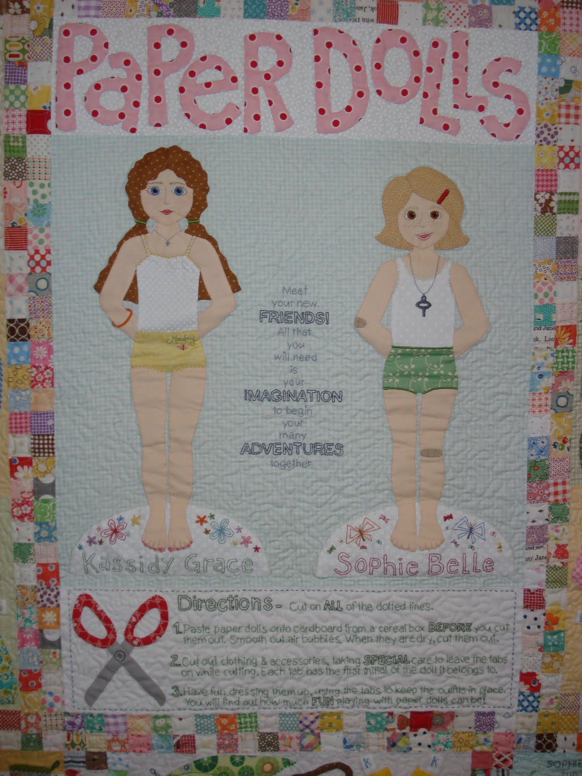 Bee In My Bonnet: The Big RevealPaper Doll Quilt