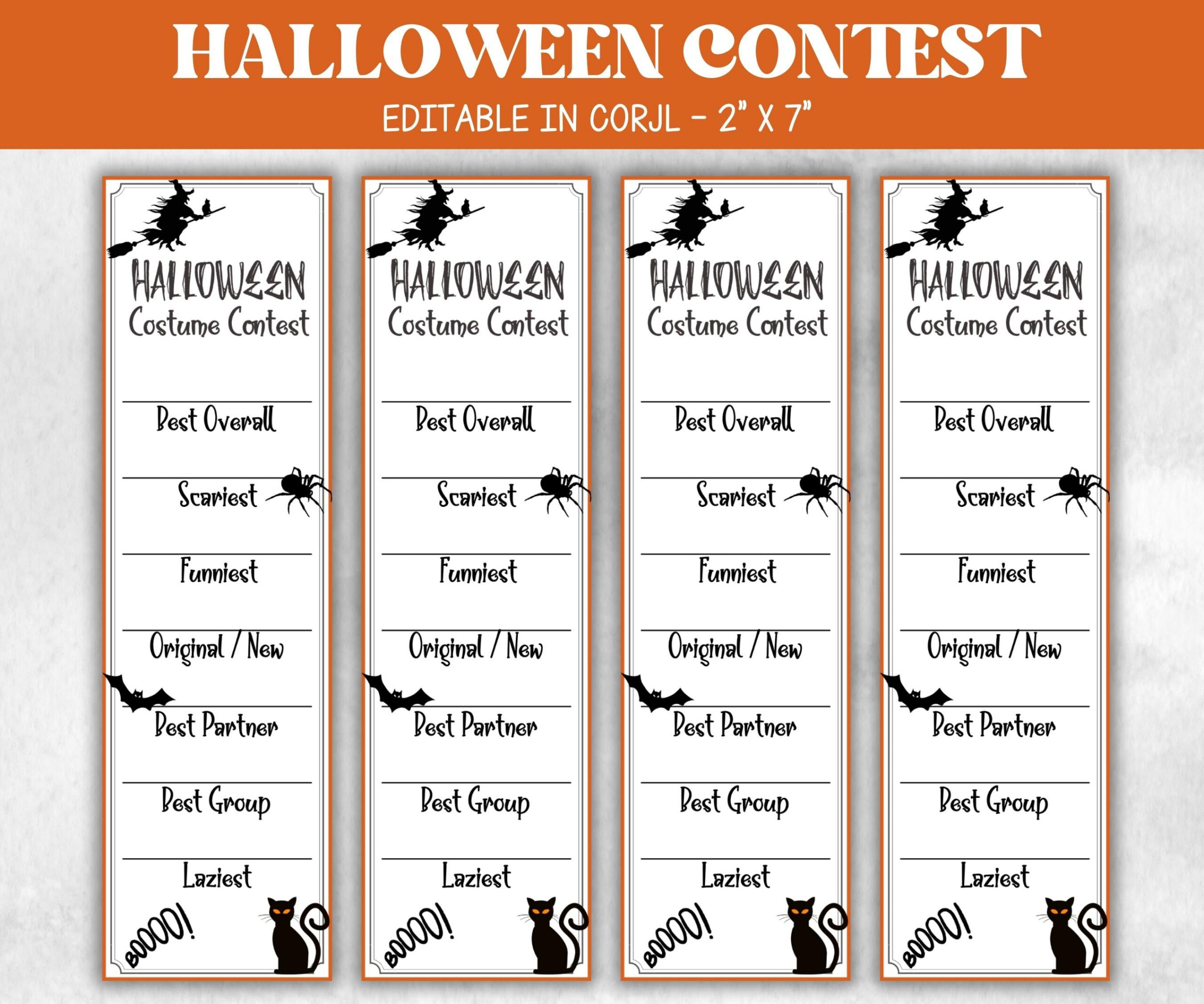Best Costume Award, Halloween Costume Party Game, Contest Voting Best Costume Award, Halloween Costume Party Game, Contest Voting