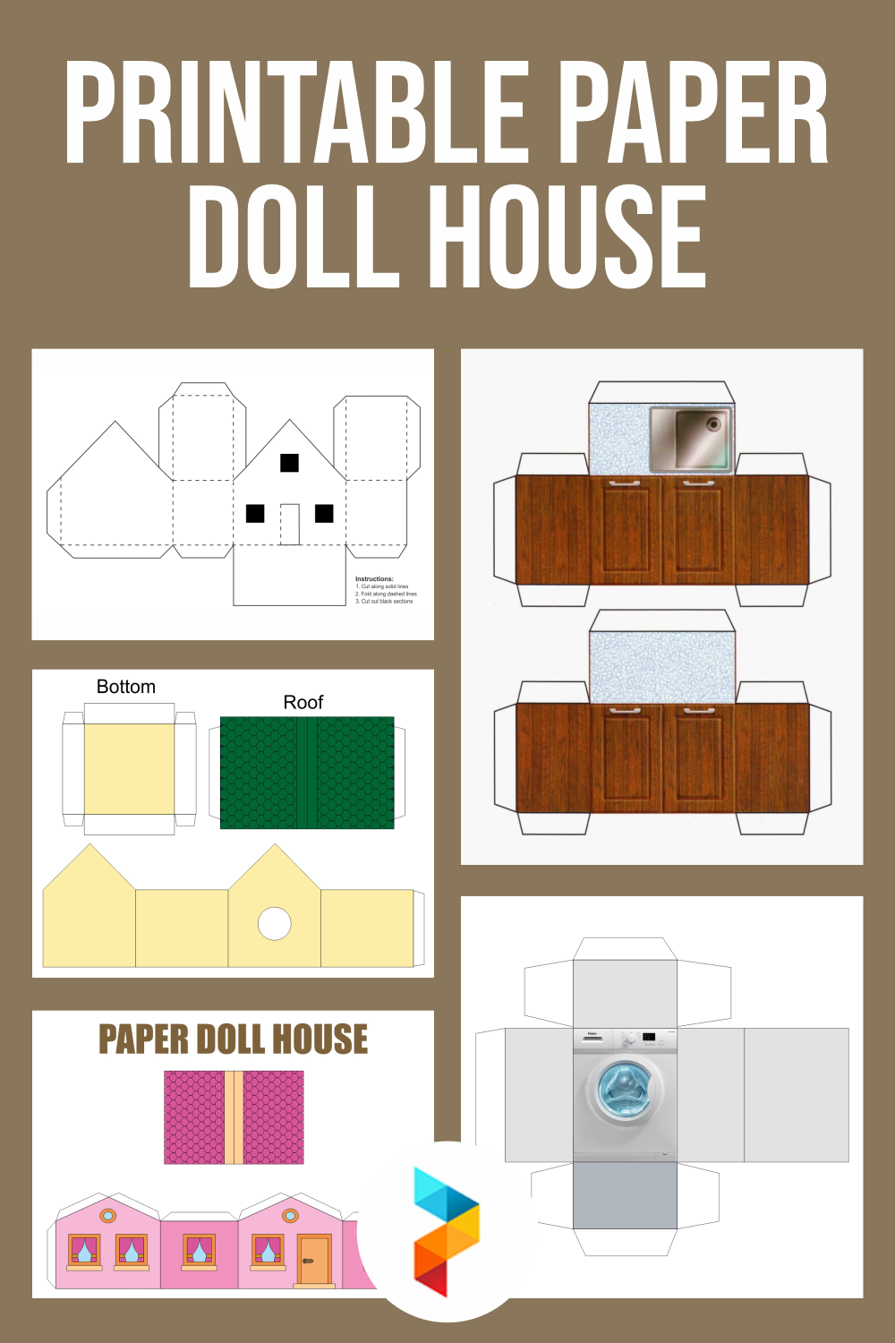 Best Free Printable Paper Doll House Best Free Printable Paper Doll House