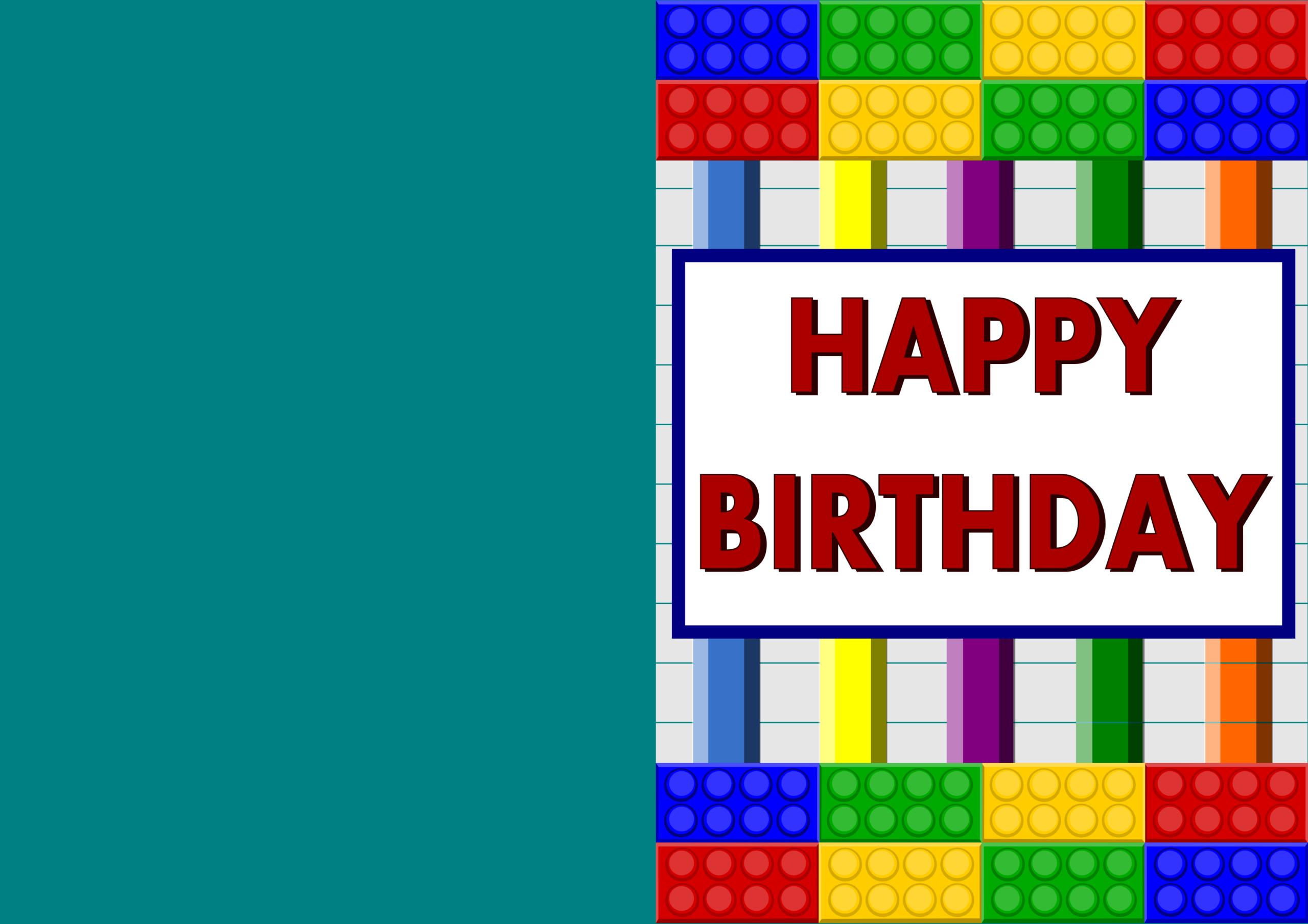 Best personalised lego birthday card Free Shipping Printable Cards