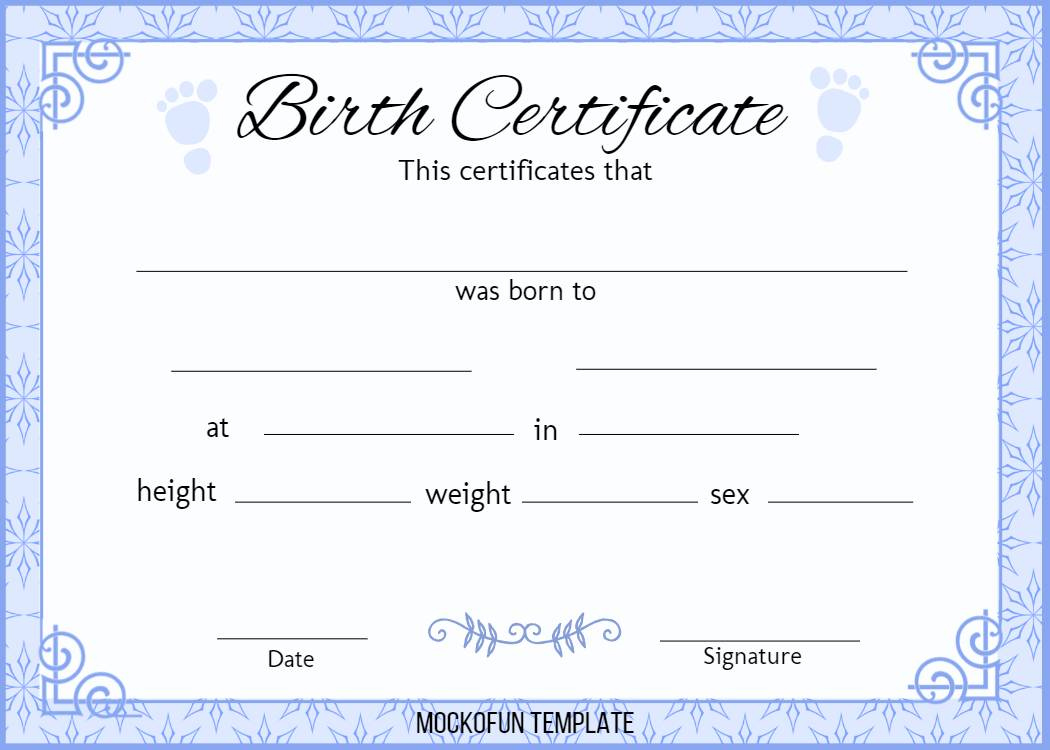 Birth Certificate Template - MockoFUN Birth Certificate Template - MockoFUN