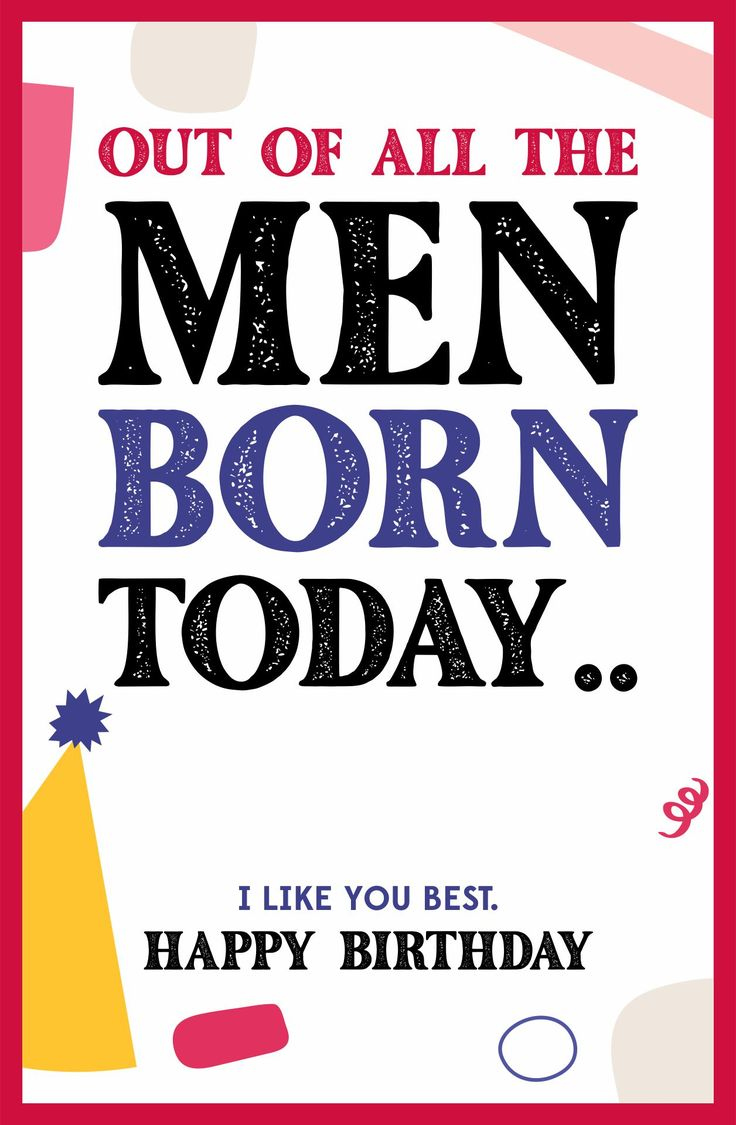 Birthday Cards For Him -  Free PDF Printables  Printablee