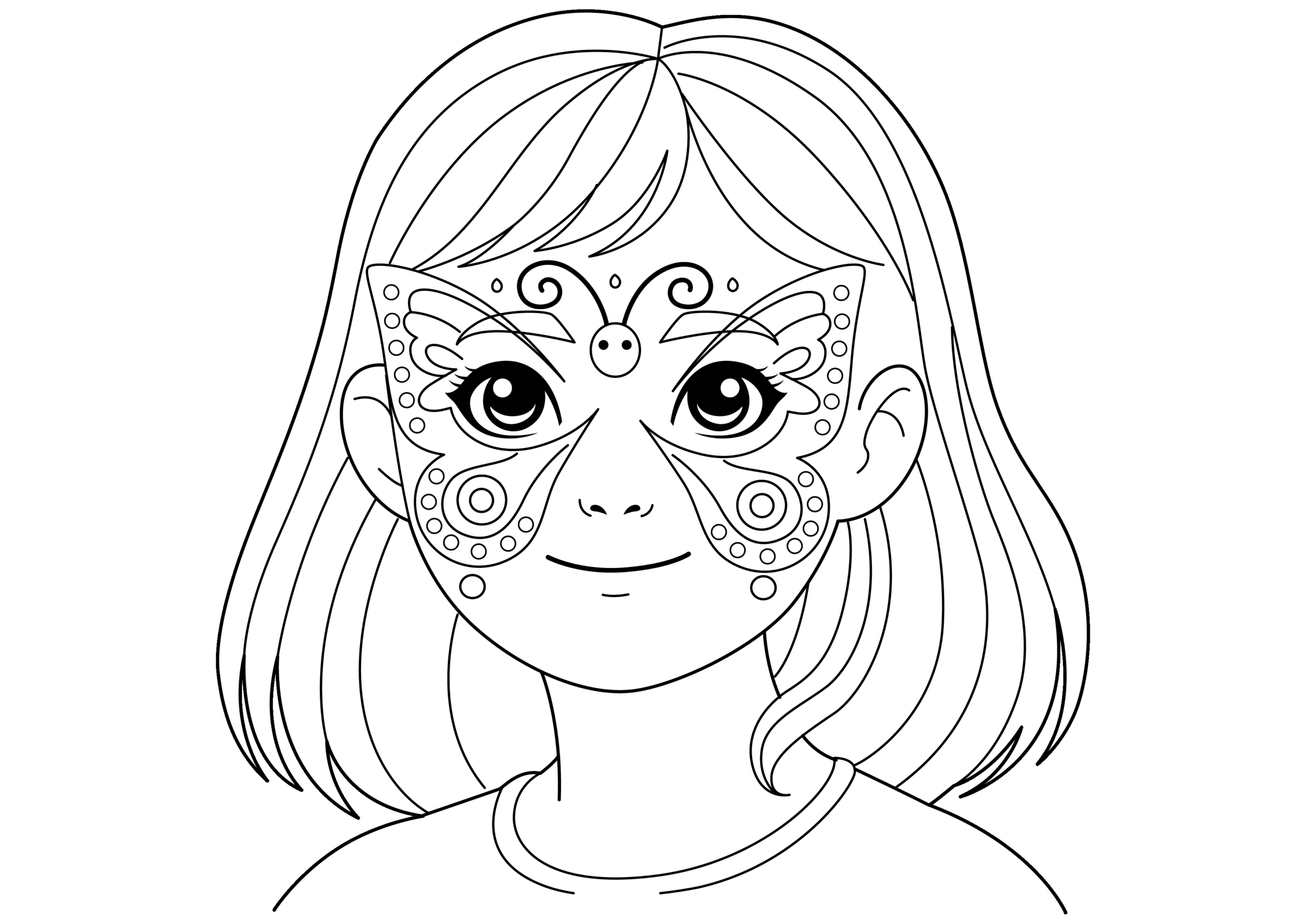 Birthday Face Painting Image – Free Kids Activity Printable Birthday Face Painting Image – Free Kids Activity Printable
