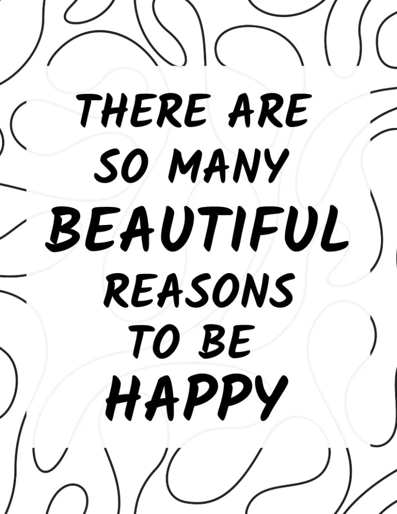 Black and White - Positive Quotes - Free Printables - A Sparkly