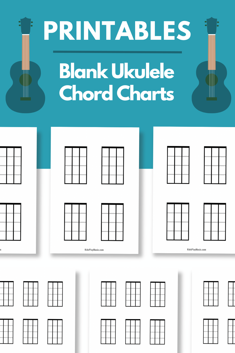 Blank Ukulele Chord Charts - Printable PDFs - KidsPlayMusic