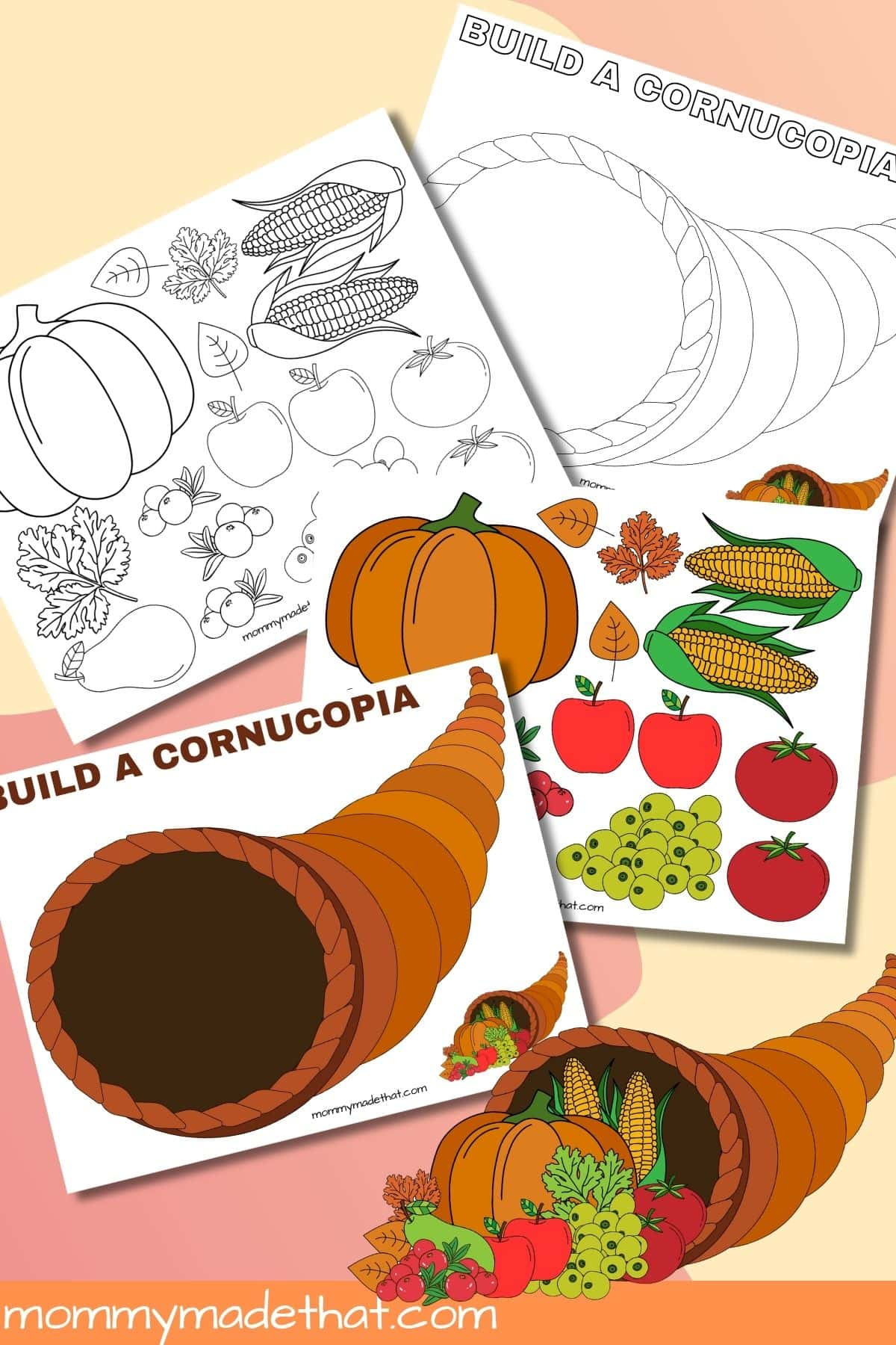 Build a Cornucopia (Free Printable Craft) Build a Cornucopia (Free Printable Craft)