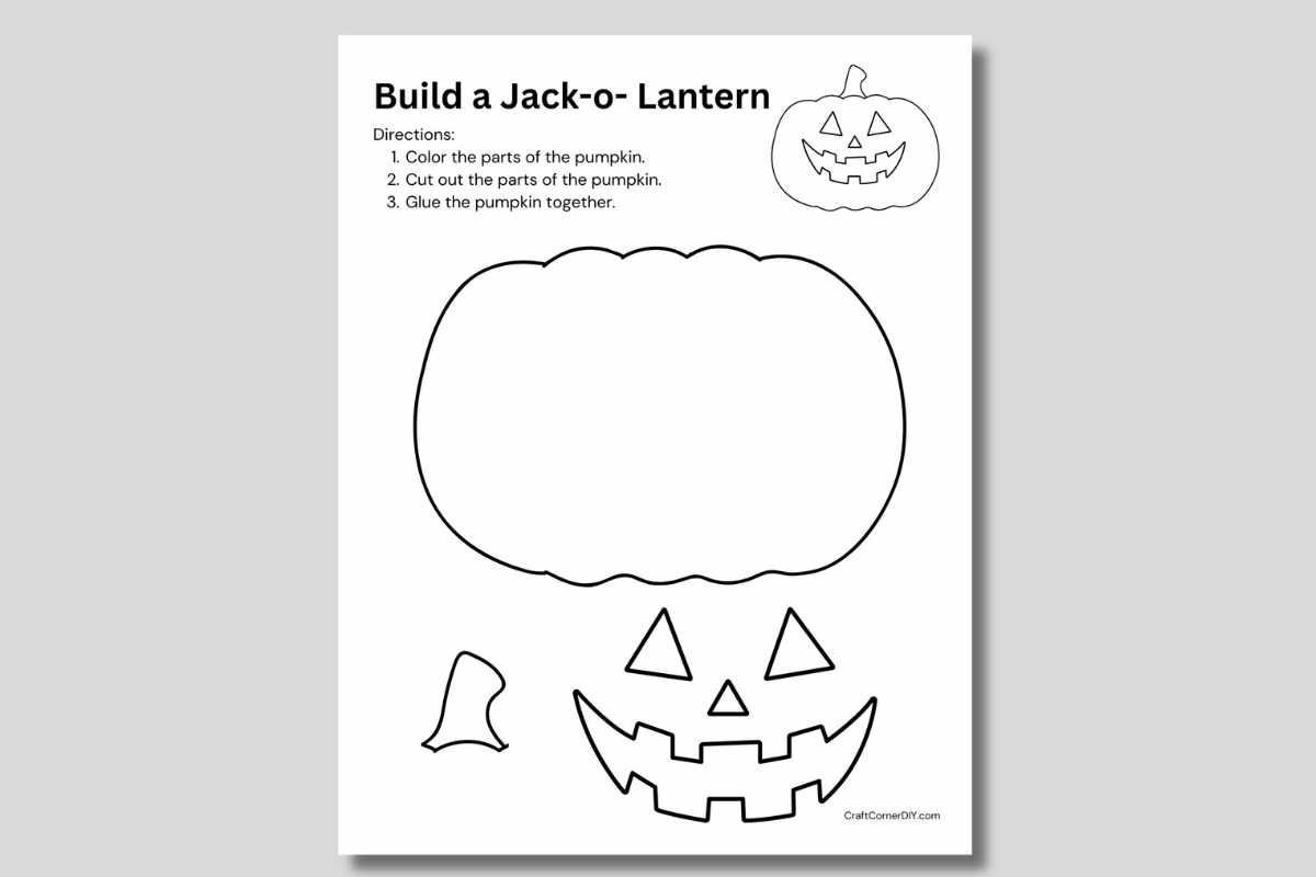 Build a Jack-O-Lantern Pumpkin Craft  Craft Corner DIY
