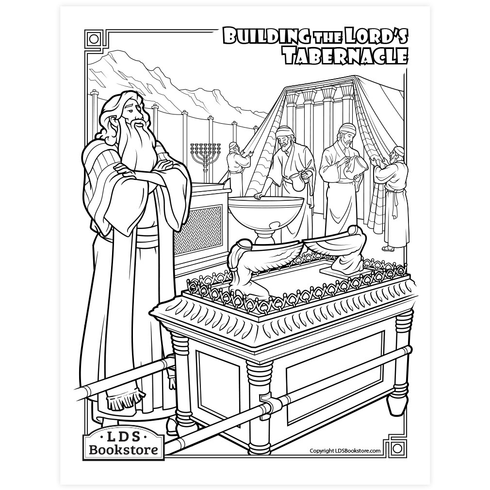 Building the Tabernacle Coloring Page - Printable